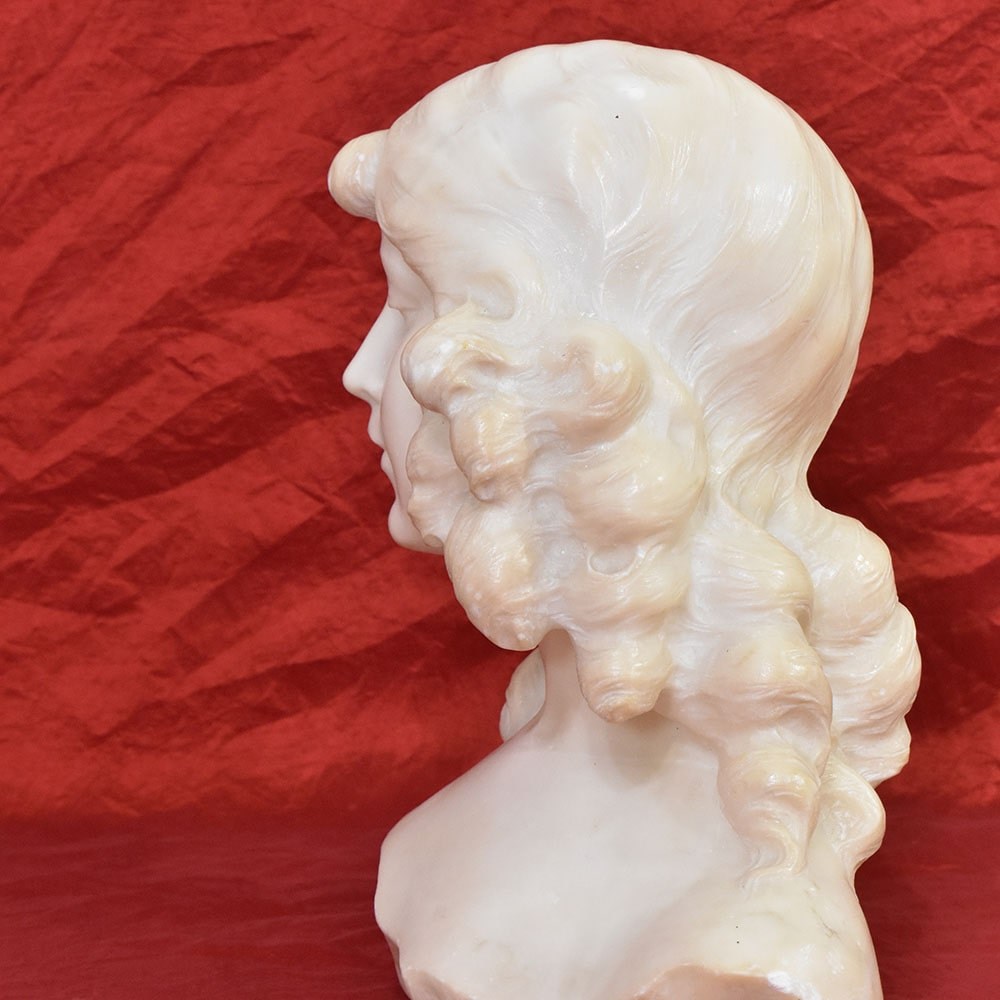 STMA88 1 antique sculpture marble statues bust woman figurines19th.jpg